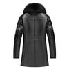Winter New Fur All-in-one Men's Jacket Mid-length Fox Fur Genuine Leather Jacket Men's Fur Coat