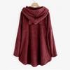 Autumn and Winter Hoodie, Women's Hooded Long Sleeved Double-sided Velvet Women's Oversized Jacket