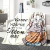 Custom Name Kitten Stack Fun Blanket for Couch & Bed, Plush Cozy Fuzzy Blanket Super Soft & Warm Blankets for Fall and Winter. 0908315