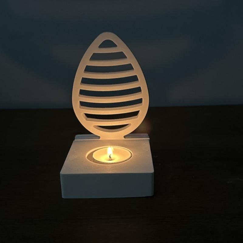 Eggs Shaped Candle Holder Molds with Base for Festival Decorations Candle Holder Tealight Holder Table Ornament