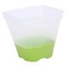 6 Set Clear Nursery Pots with Drainage Holes Silicone Base Lids 3in Plastic Reusable for Plants Starting