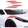 Front Headlight Decals Compatible with Chevrolet Corvette C8 2020-2026, Headlight Fender Stripes Sticker, Car Front Headlamp Decals Sticker
