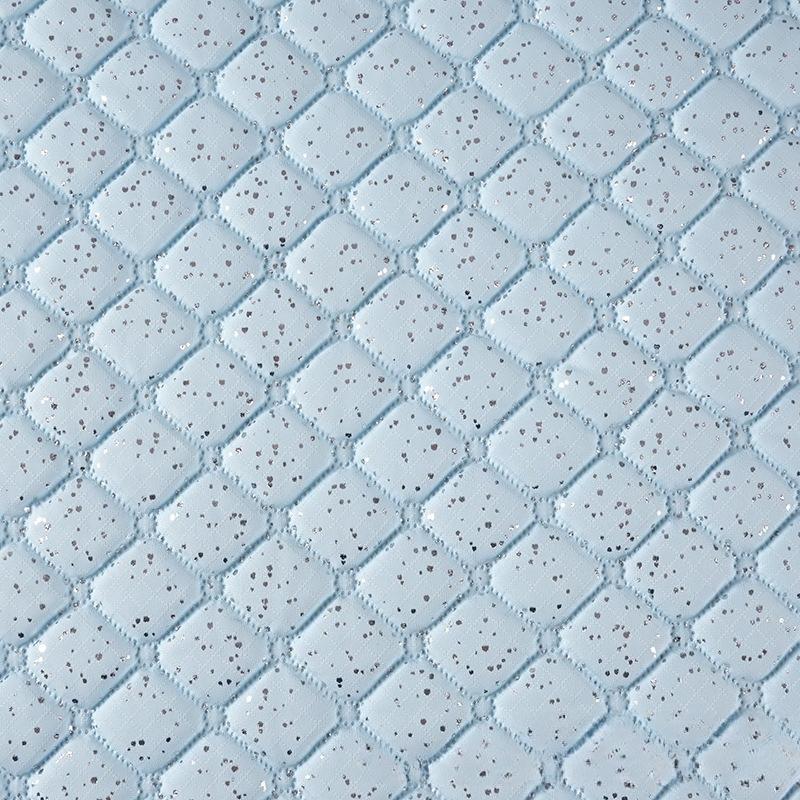 Ultrasonic Embossed Diamond-shaped PU Leather Fabric Lining Free Clothing Handbags Designer Clothing Sewing Accessories