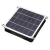 Solar Panel Powered Fan Kit 20W Monocrystalline Solar Panel Exhaust Fan Kit for Outdoor Travel Greenhouse