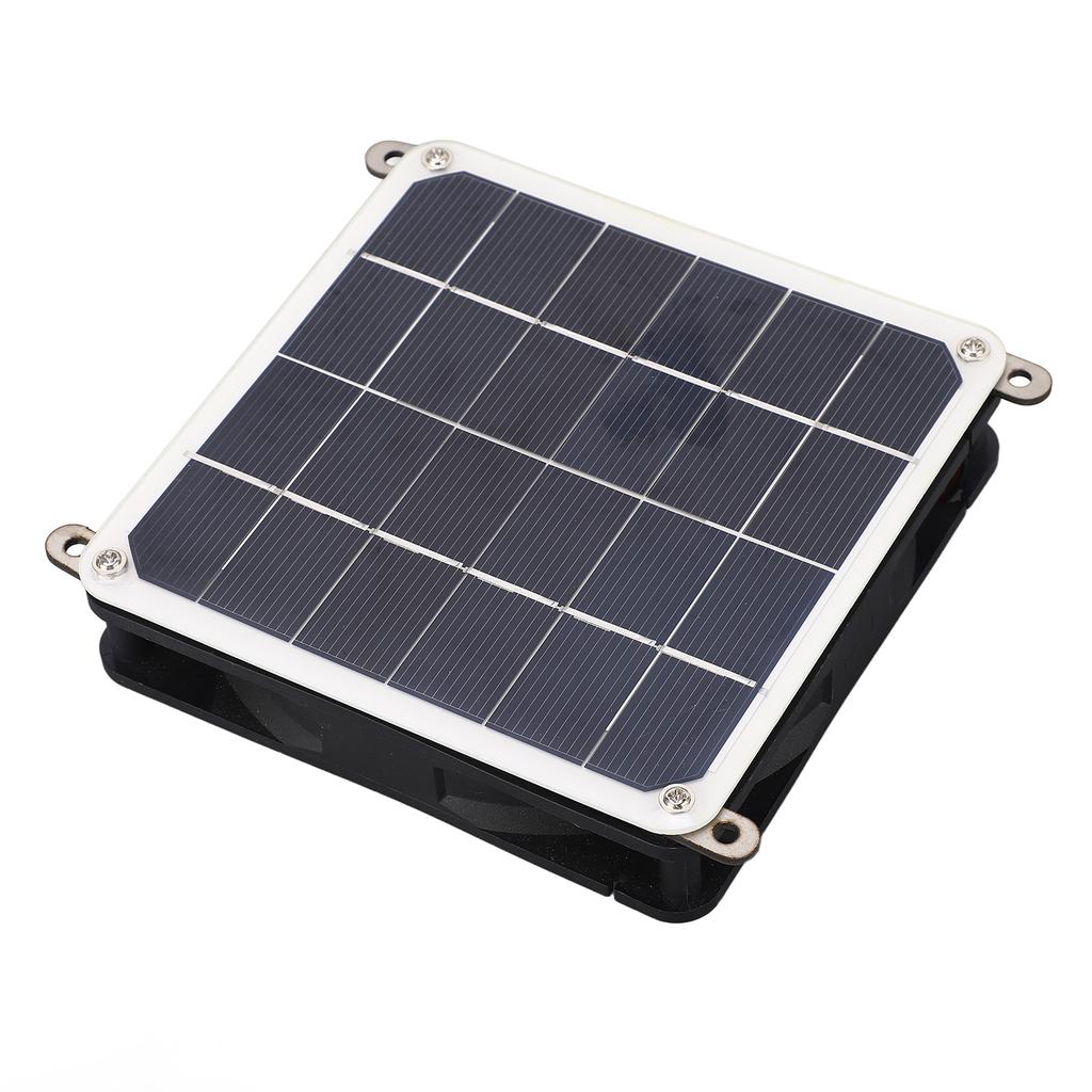 Solar Panel Powered Fan Kit 20W Monocrystalline Solar Panel Exhaust Fan Kit for Outdoor Travel Greenhouse