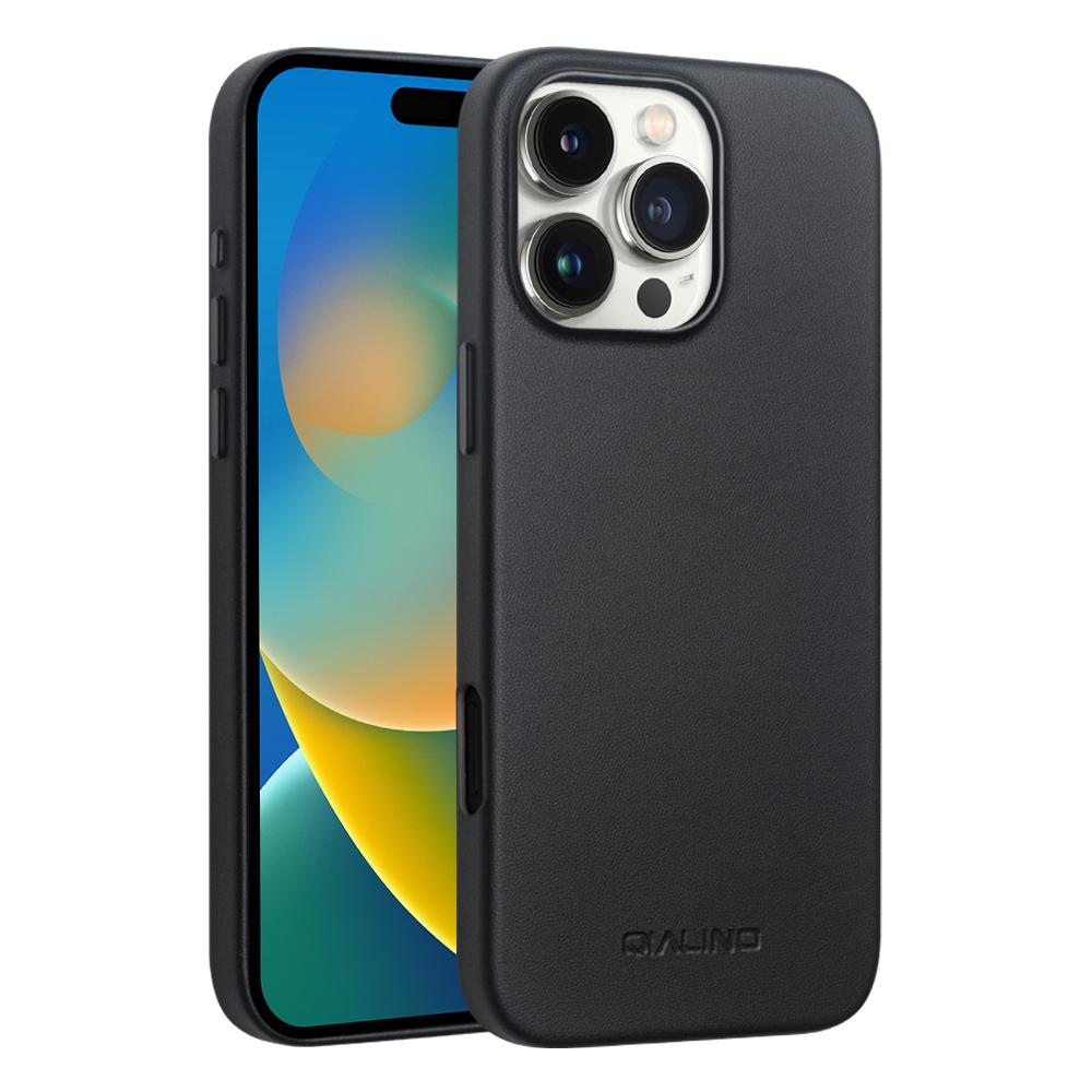 

For iPhone 16 Pro Max Case PC+Silicone Phone Cover Compatible with MagSafe Black