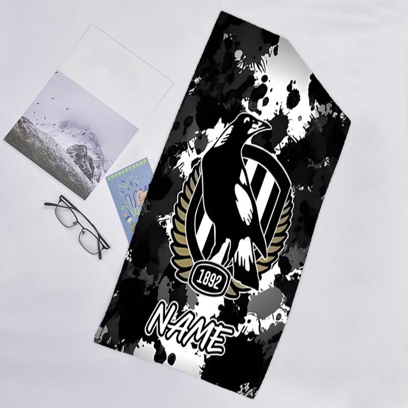1pc Football2 Beach Towel with Custom Name, Beach/Swimming/Bath/Picnic/Camping Towel, Suitable for Seaside Beaches