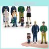 Realistisches PVC-Familienfiguren-Set Perfekt für Sandtischdekoration und Auslage