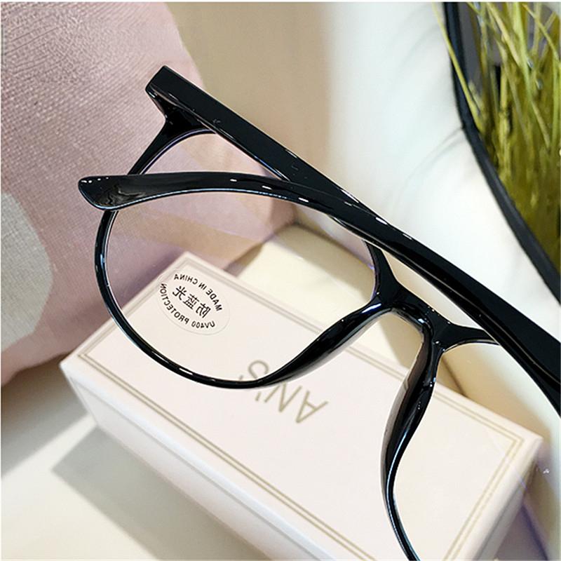 Transparent Computer Glasses Frame Women  Anti Blue Light Round Eyewear Blocking Glasses Optical Spectacle Eyeglass