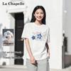 La Chapelle Women's Basic Loose Fit Cotton Short Sleeve T-Shirt