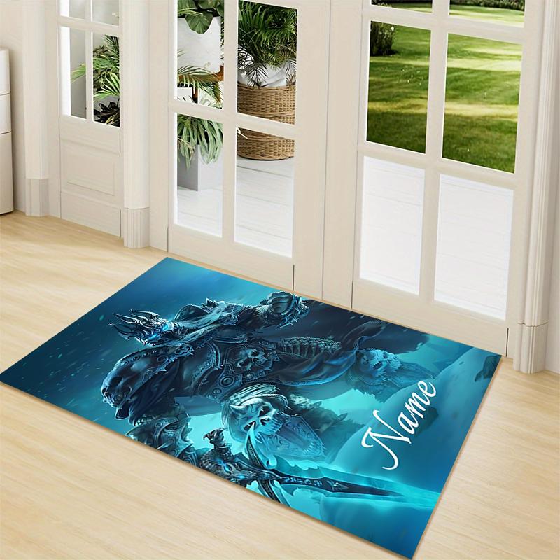 Custom Name BT21 Character Celebration Carpet Rug Customizable Soft Washable Anti-Slip Home Living Room Sofa Mats Personalized Rug. 0909154