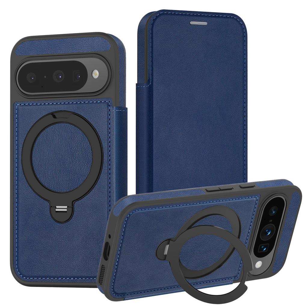 Magnetic Phone Case for Google Pixel 10 Pro XL 10A Pixel9 9A 8Pro Wireless Charging Card Slot Rotating Bracket Leather Cover