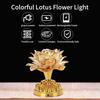OUKENS Buddhist Lamp, 110-240V US Plug Buddha Lotus Light LED Lotus Lamp 7 Colorful Golden Buddha Night Light Buddhism Faith Supplies