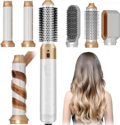 5-in-1 Hot Air Brush Styler for Straight & Curly Hair Blow Dryer Comb Multi-Function