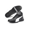 Puma Bmw M Serie Kart Cat Iii Mittelhohe Synthetikleder Trainingsschuhe Herren Sneaker Schwarz Weiß 306196-01