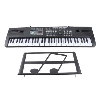 Teclado Electrónico de Órgano Musical Digital de 61 Teclas Portátil con Micrófono para Niños
