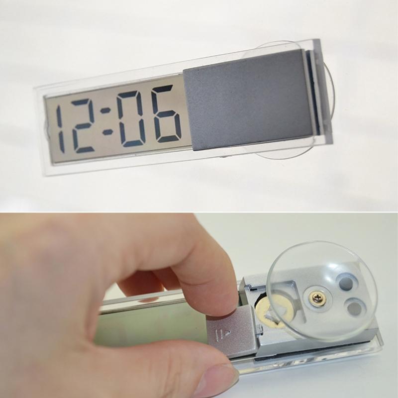 LCD-Display Digital Auto Uhr/Thermometer Temperatur Meter Gauge Mini Uhr