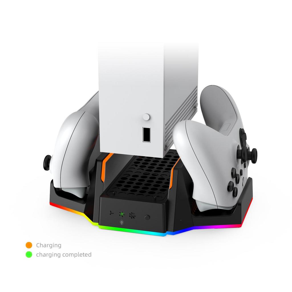 DOBE Xbox Series S Cooling & Charging Dock with Dual Battery Controller Stand (TYX-0663D)