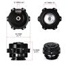 RESO   Universal 50mm V-Band Blow Off Valve BOV Q Typer With Weld On Aluminum Flange 35 PSI With Logo High Quality