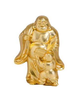 Viel Glück Sieben Glücksgötter Stofftasche Buddhistisches Hideun Makita Original Statue Ornament Takaoka Kupferwaren (Vergoldet/24 Karat Gold) Bildhauer