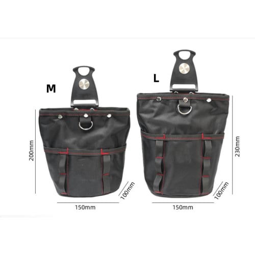 GZZYPZ Two-Tier Tool Bag with Elastic Closure, Rotating Closure, Detachable Tool Bag, Convenient Storage, Sporty Design, Durable Nylon Material, Water