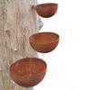 3Pcs Metal Bird Feeder Rust-Resistant Insect Bird Water Bath Drinking Cups Ornament Hanging Outside for Garden Decor
