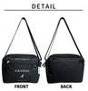 KANGOL Square Shoulder Bag, Crossbody Bag, KGSA-BG00261 (BLACKWHITE)