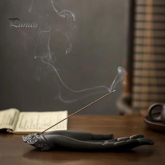 Incense Stick Holder Decorative Frog Incense Holder Incense Burner Ash Catcher for Aromatherapy Yoga Meditation Stress Anxiety Relief