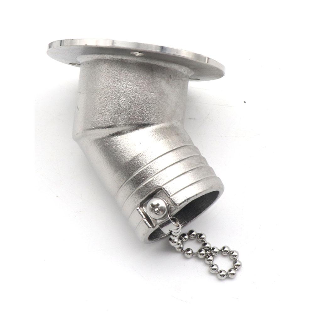45/90 Degree Stainless Steel 316 Deck Filler Cap GAS DIESEL FUEL WASTE WATER 50mm(2inch) Marine Boat Yacht Hardware Deck Filler