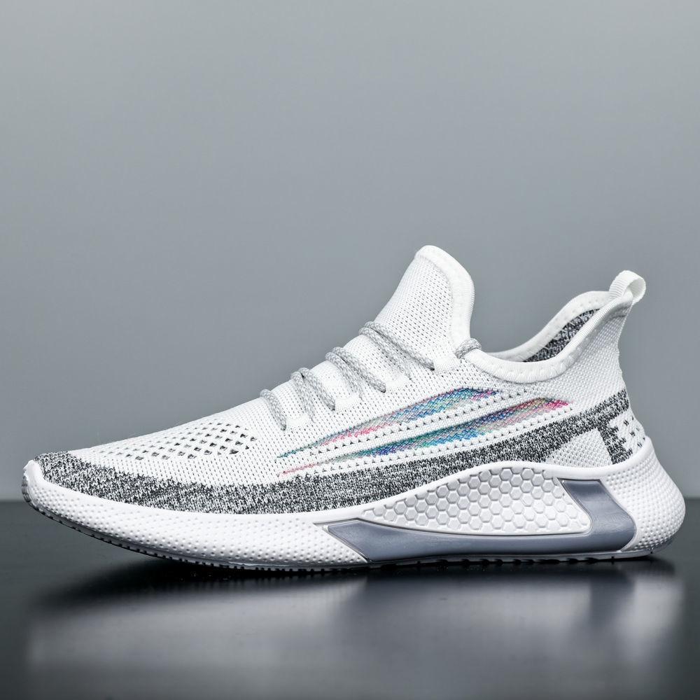 Lightweight Korean Style Knit Running Shoes - Fashionable, Versatile, and Comfortable for Students and Men