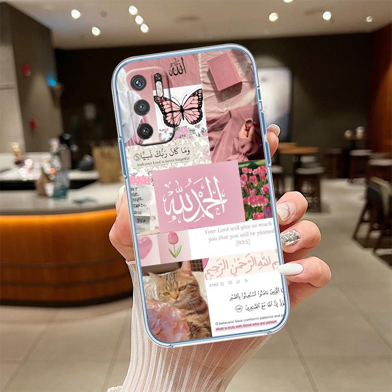 NH33 Islamic Muslim Girls text Phone Case for Motorola Moto G40 G04 G05 One Ace Action  Fusion + Plus Hyper Macro Vision Zoom