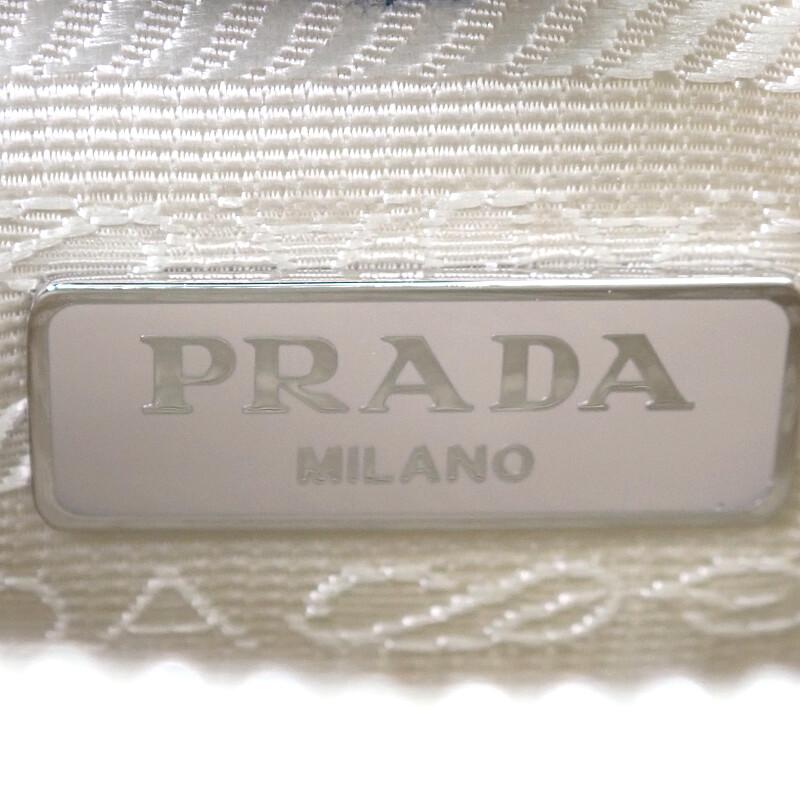 PRADA  1BH204 2WAY bag beige Nylon Women