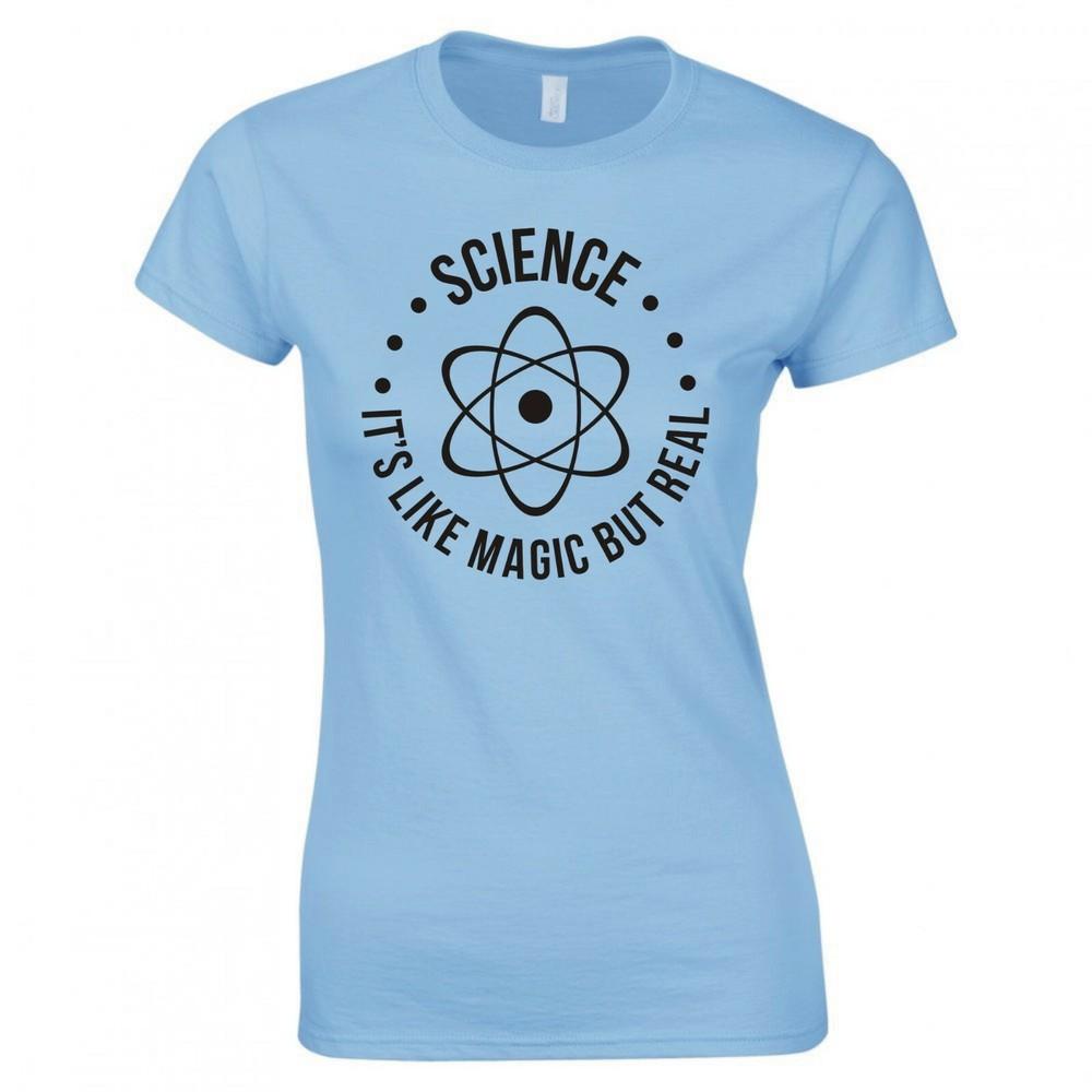 Funny Science Its Like Magic But Real Skinny Fit TShirt S