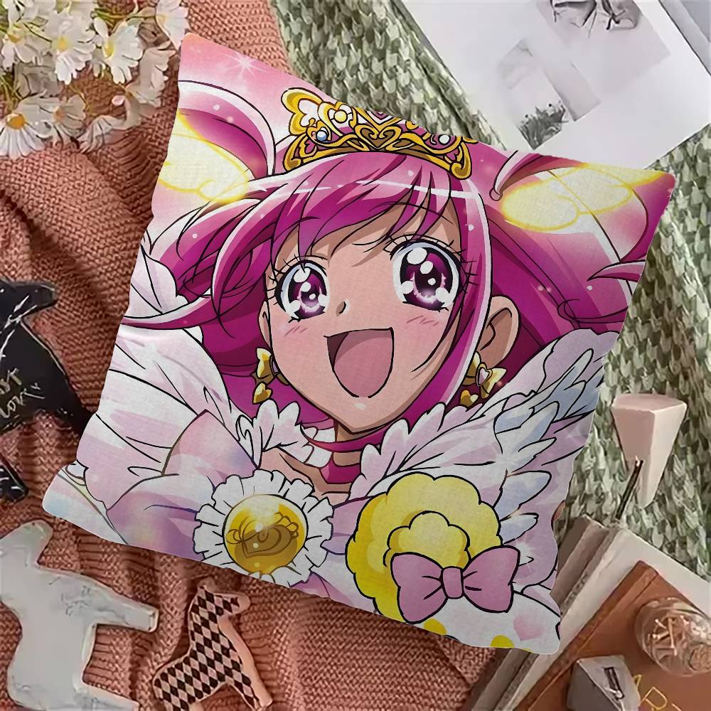 Smile Precure Anime Cushion Cover Decorative Pillow Sofa Home Decor Case Pillow Cases