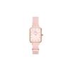 [Official Shop/Authentic Import/2-Year Warranty] Daniel Wellington DW Women's Quadro 20x26 Watch, Coral, Mother-of-Pearl, Pink Nato Strap, Rose Gold,
