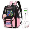 Usb Girls Backpack Rainbowfriends School Bag Young Ladies Travel Bag