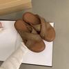 Fashion Women's Slippers and Ladies Sandals Soft Shoes Thick Slides Sabot Korea Style Top Designs New Chic Elegant Non Slip Small Size
