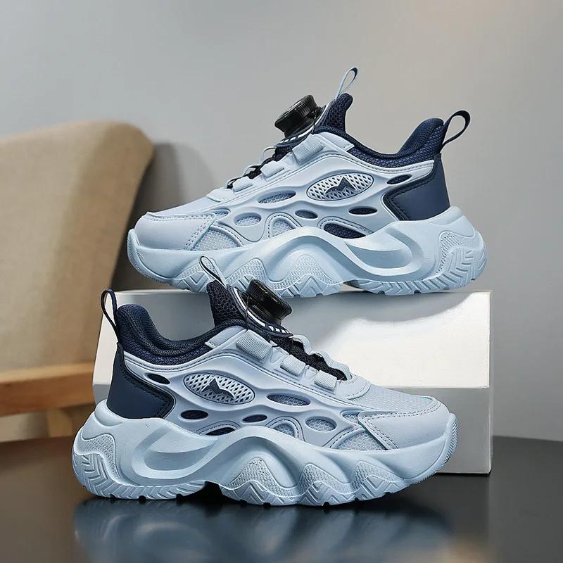 2024 Children s Fashionable Sports Shoes Boys Outdoor Breathable Basketball Shoes Children s ightweight Sports Shoes 39