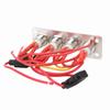 4 Gang Switch Panel Blue Light DC 12V 16A Stainless Steel Button Switch for RV Boat