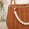With Handle Imitation Rattan Basket Large Capacity Flower Basket Storage Basket  Fruit Vegetable