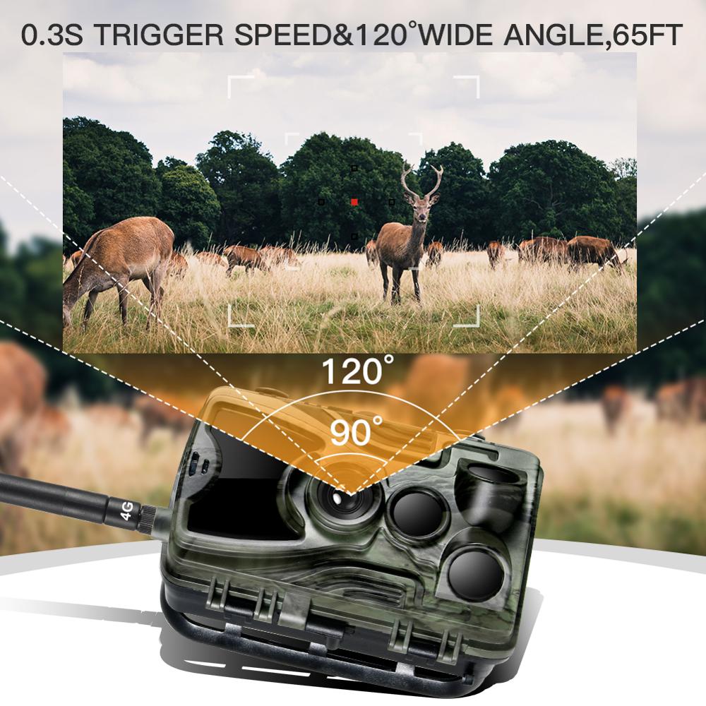 Outdoor Hc-801lte 4g Jagd Kamera 20mp Infrarot Kamera MMS/SMTP Po Falle 0,3 s Trigger Zeit 940 nm Led Wild Kamera Potrap