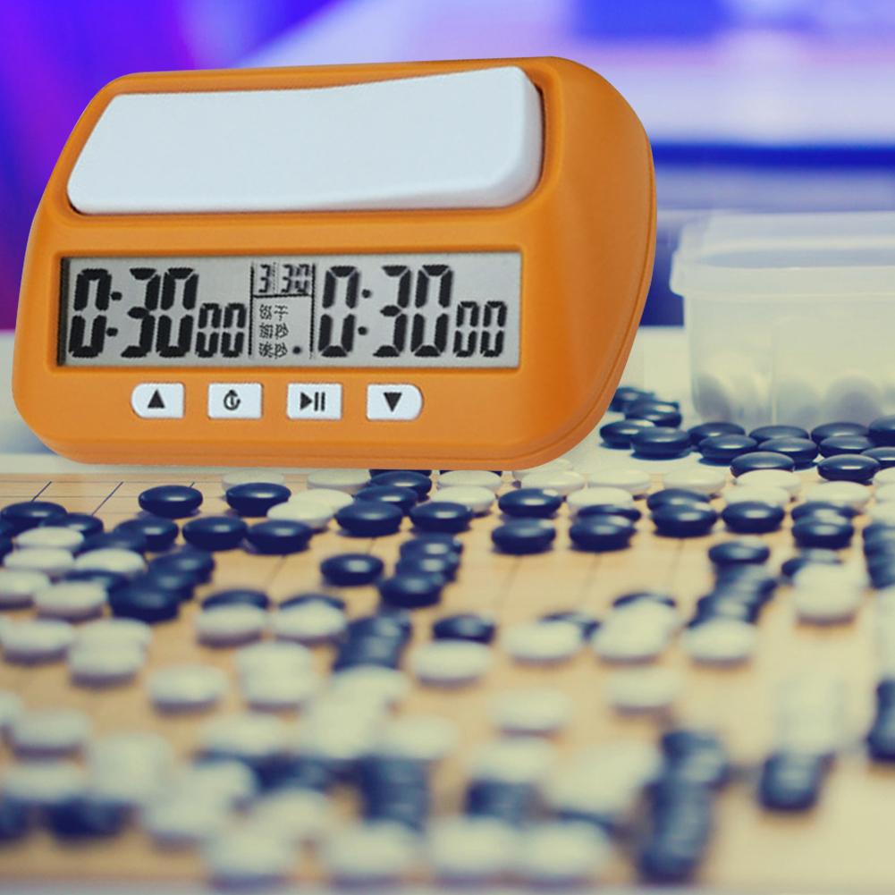 Digitalt brädspel Nedräkningstimer Multifunktionell I-GO Match Nedräkningstimer med Minne och Stegfunktion för Schackälskare