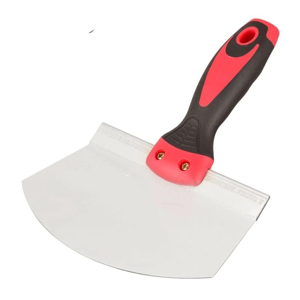 Curved Working Surface Mud Trowel Stainless Steel Putty Spatula  Painter