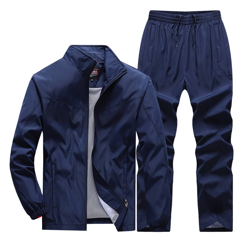 Frühling Herbst Herren Sportswear 2 Stück Sets Sport Anzug Jacke Sweatsuit Männliche Kleidung Trainingsanzug