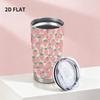 Car Tumbler 591ml Strawberry Element Straw Cup straight tumbler insulated travel cup stainless steel tumbler metal drink mug