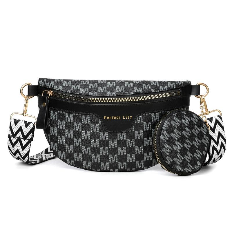 

Today s popular bags women s new fashion letter breast bags casual versatile shoulder messenger bags small bags чёрный