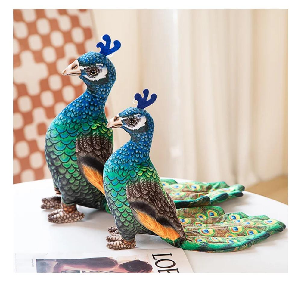 28-35cm Kawaii Simulation Peacock Plush Toys Cute Stuffed Animal Peacock Soft Doll Children Toy Lovely Home Birthday Decor Gifts
