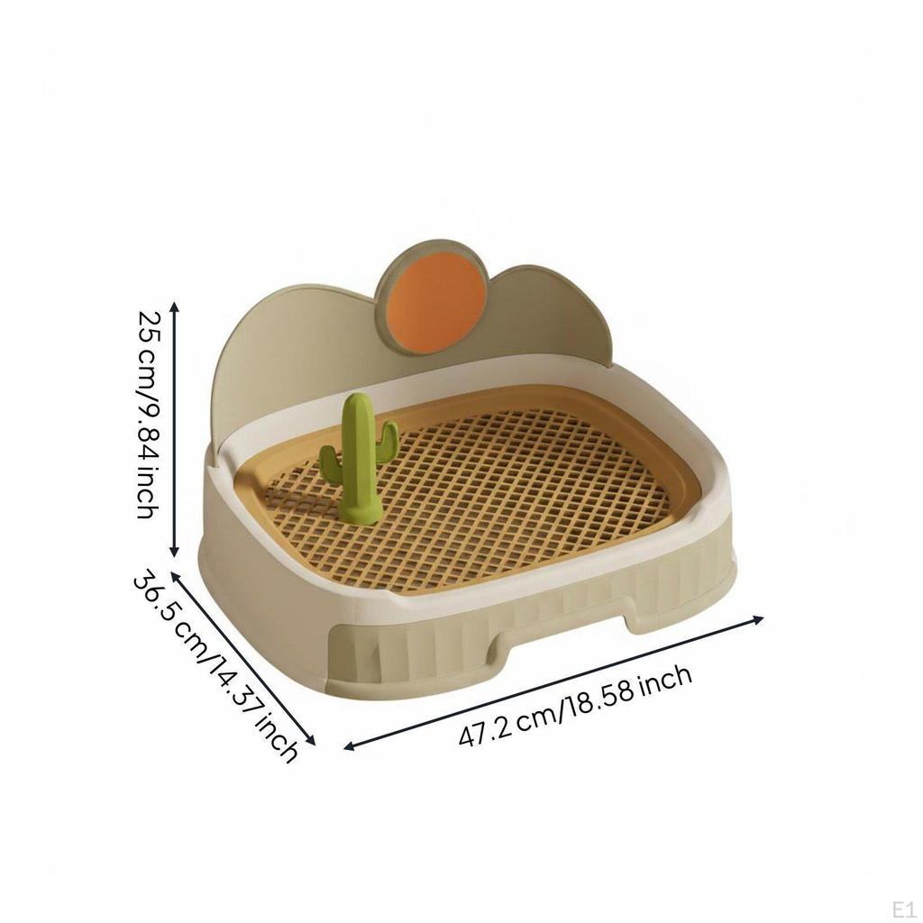 Drawer Pet Toilet Removable Grate Indoor Dog SplitBody Potty Pan for Small Dogs Blue Pink