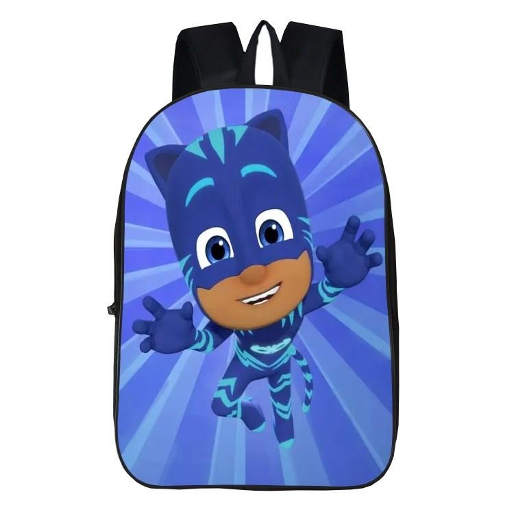 Durable Pj Mask Backpack For Kids With Vibrant 3d Cartoon Design And Adjustable Padded Straps