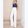 Women's Slimming Satin Wide-Leg Pants – Versatile Black Silk Acetate Draping Long Pants